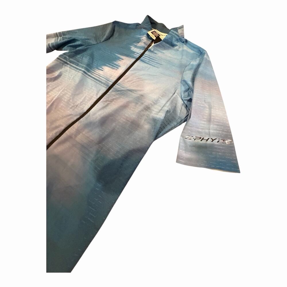 Shimano Cycling Jersey Mens US Small Blue Full Zip Made in Italy EU M S-Phyre - Picture 2 of 5
